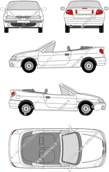 Renault Mégane, Descapotable, 2 Doors (2001)