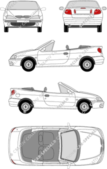 Renault Mégane Cabriolet, 2001–2002 (Rena_019)