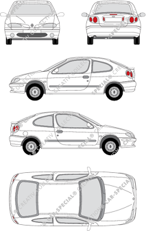 Renault Mégane Hatchback, 1995–1999 (Rena_022)