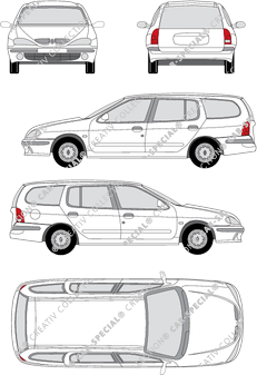 Renault Mégane Grandtour, Grandtour, station wagon, 5 Doors (1999)