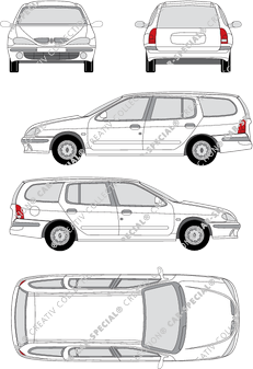 Renault Mégane Kombi, 1999–2003 (Rena_024)