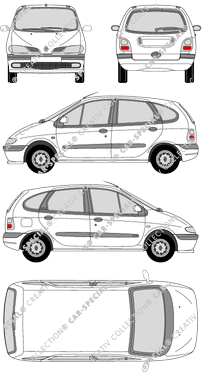 Renault Mégane Kombi, 1996–1999 (Rena_025)