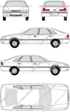 Renault Safrane Hatchback, 1996–2000 (Rena_026)