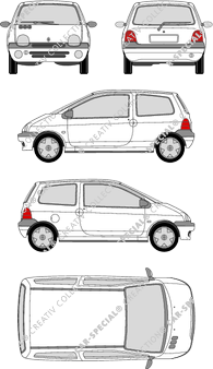 Renault Twingo Hayon, 1999–2007 (Rena_029)