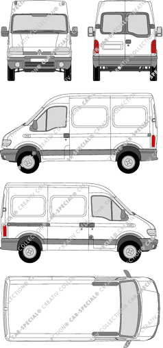 Renault Master fourgon, 1997–2003 (Rena_038)