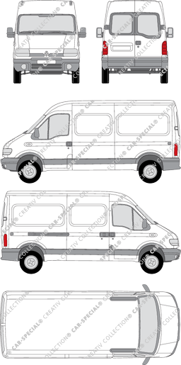 Renault Master van/transporter, 1997–2003 (Rena_039)