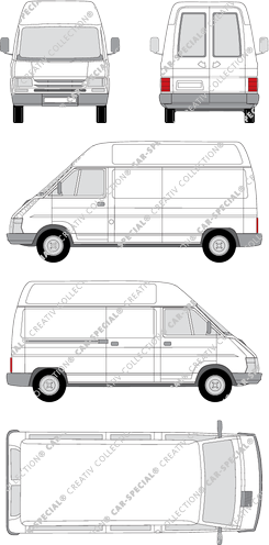 Renault Trafic furgón, 1994–2001 (Rena_048)