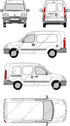 Renault Kangoo van/transporter, 1997–2003 (Rena_062)
