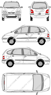 Renault Scénic station wagon, 1999–2003 (Rena_065)
