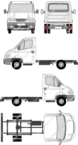 Renault Mascott, Chassis for superstructures, short, single cab (1999)