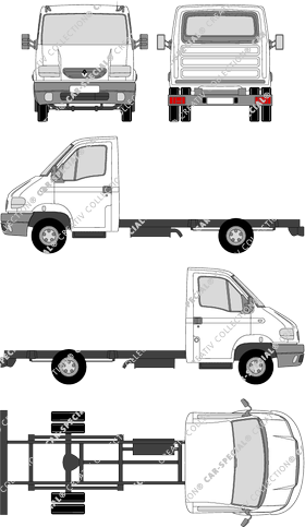 Renault Mascott Fahrgestell für Aufbauten, 1999–2004 (Rena_073)