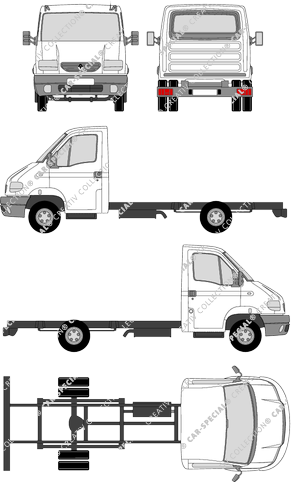 Renault Mascott Telaio per sovrastrutture, 1999–2004 (Rena_074)