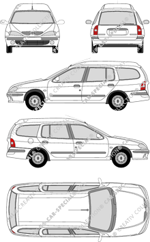 Renault Mégane Station wagon, 1999–2003 (Rena_081)