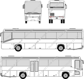 Renault Arès double central door, double central door, intercity line bus