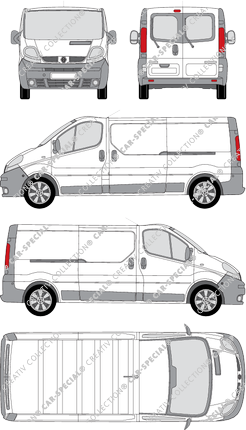 Renault Trafic van/transporter, 2001–2006 (Rena_096)