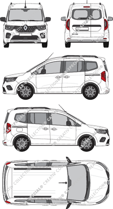 Renault Kangoo, Hochdachkombi, L1, Rear Wing Doors, 2 Sliding Doors (2021)