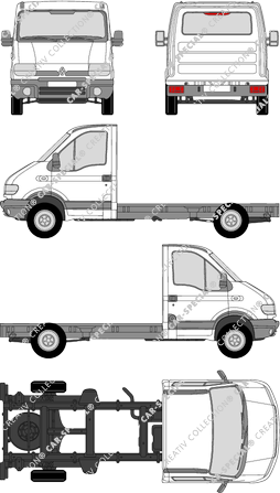 Renault Master Fahrgestell für Aufbauten, 1999–2003 (Rena_116)