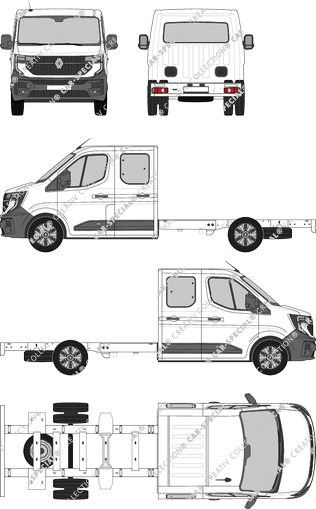 Renault Master Fahrgestell für Aufbauten, aktuell (seit 2024) (Rena_1164)