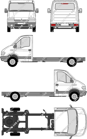 Renault Master Chasis para superestructuras, 1999–2003 (Rena_117)