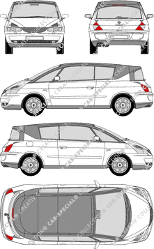 Renault Avantime, station wagon, 5 Doors (2001)