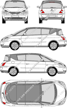 Renault Avantime, Station wagon, 5 Doors (2001)