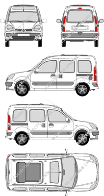 Renault Kangoo furgón, 2003–2009 (Rena_143)