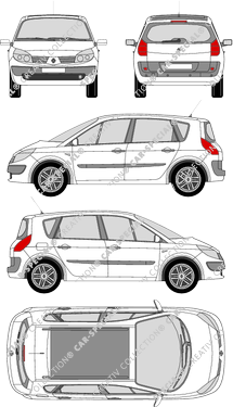 Renault Scénic break, 2003–2009 (Rena_145)