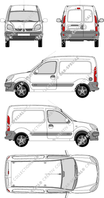 Renault Kangoo, Kastenwagen, Rear Wing Doors (2003)