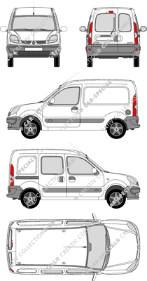 Renault Kangoo furgón, 2003–2009 (Rena_148)