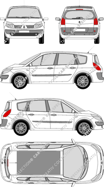 Renault Scénic Grand, station wagon, 5 Doors (2004)