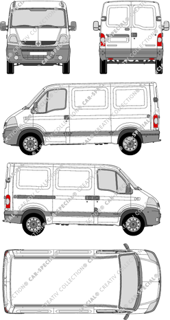 Renault Master van/transporter, 2004–2007 (Rena_168)