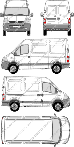 Renault Master, van/transporter, L1H2, 1 Sliding Door (2004)