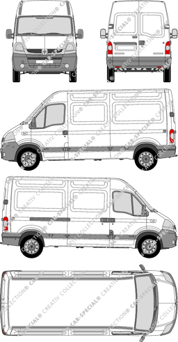 Renault Master, Kastenwagen, L2H2, 1 Sliding Door (2004)