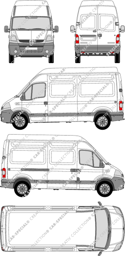 Renault Master, Kastenwagen, L2H3, 1 Sliding Door (2004)