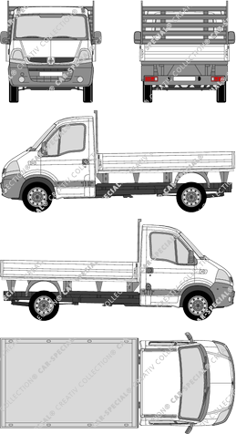 Renault Master, pont, L2H1, cabine Solo (2004)