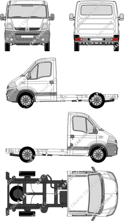 Renault Master Chassis for superstructures, 2004–2007 (Rena_182)