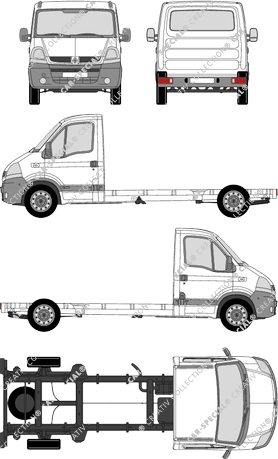 Renault Master Chassis for superstructures, 2004–2007 (Rena_184)