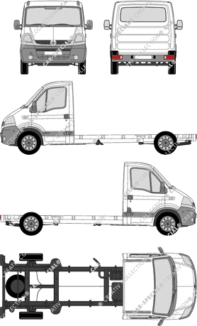 Renault Master, Fahrgestell für Aufbauten, L3H1, Einzelkabine (2004)