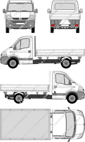 Renault Master, camión basculador, L2H1, cabina individual (2004)