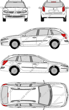 Renault Laguna Station wagon, 2005–2007 (Rena_191)