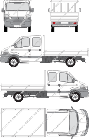 Renault Mascott, benne, double cabine (2004)