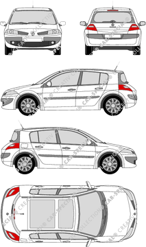 Renault Mégane, Hayon, 5 Doors (2006)