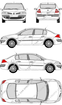 Renault Mégane Limousine, 2006–2009 (Rena_205)