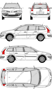 Renault Mégane break, 2006–2009 (Rena_206)