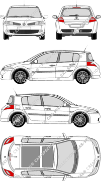 Renault Mégane Sport, Sport, Hatchback, 5 Doors (2006)