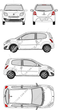 Renault Twingo, Hatchback, 3 Doors (2007)