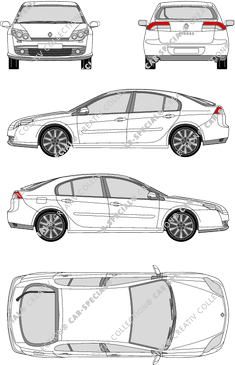 Renault Laguna Hatchback, 2007–2011 (Rena_210)