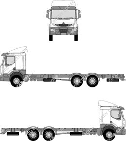 Renault Lander 2 Einstiegstufen, 2 Stufen, Sattelzugmaschine, Fahrerhaus lang, Dachspoiler, 2 Doors (2007)