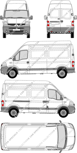 Renault Master, Kastenwagen, L2H3, 1 Sliding Door (2007)