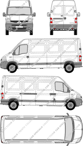 Renault Master, Kastenwagen, L3H2, 1 Sliding Door (2007)